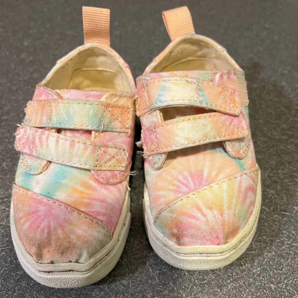 Toddler Girls Tie Dye Velcro Toms